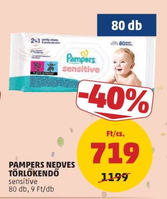 PAMPERS NEDVES TÖRLŐKENDŐ
