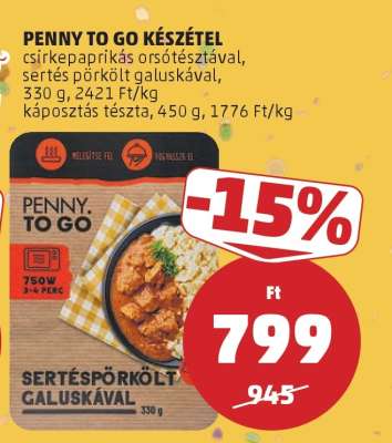 PENNY TO GO KÉSZÉTEL