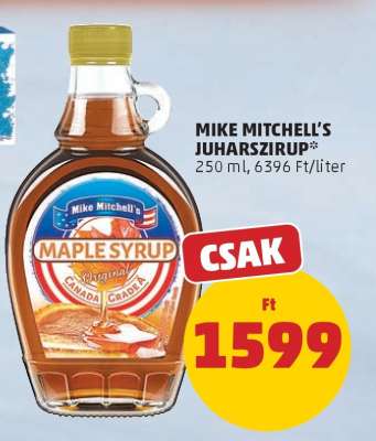 MIKE MITCHELL'S JUHARSZIRUP