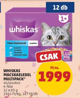 Whiskas Macskaeledel Multipack