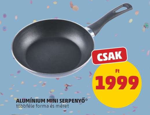 ALUMÍNIUM MINI SERPENYŐ