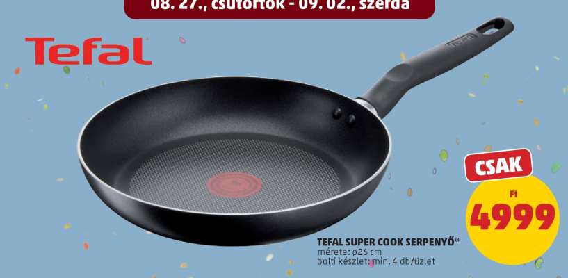 TEFAL SUPER COOK SERPENYŐ