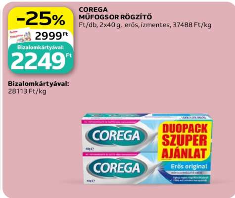 COREGA MŰFOGSOR RÖGZÍTŐ