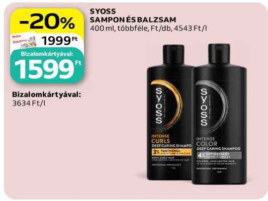 SYOSS SAMPON ÉS BALZSAM