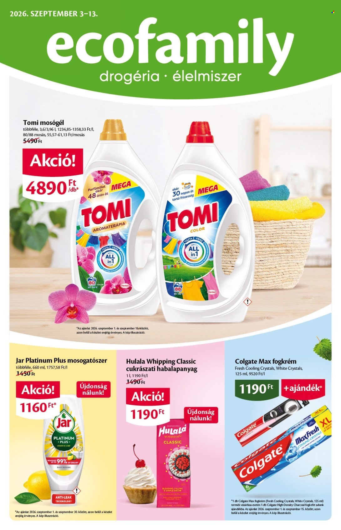 EcoFamily akciós újságok - 2026.09.03 - 2026.09.13. Oldal 1