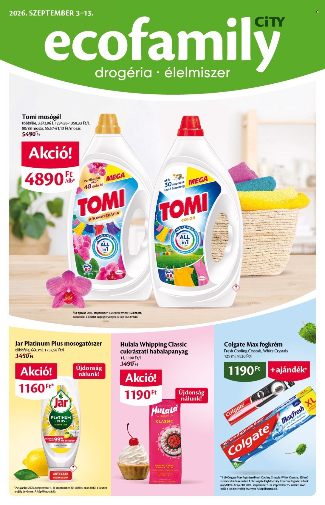 EcoFamily akciós újságok - 2026.09.03 - 2026.09.13. Oldal 1