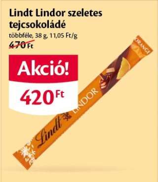 Lindt Lindor szeletes tejcsokoládé