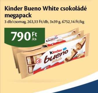 Kinder Bueno White csokoládé megapack