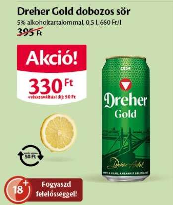 Dreher Gold Dobozos Sör