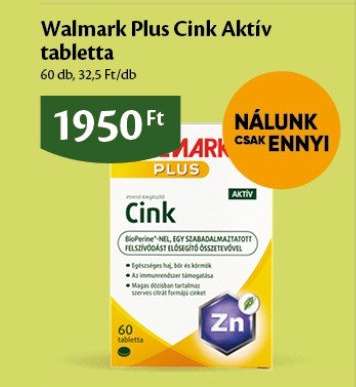 Walmark Plus Cink Aktív tabletta