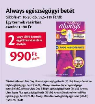 ALWAYS EGÉSZSÉGÜGYI BETÉT