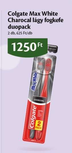 Colgate Max White Charcoal lágy fogkefe duopack