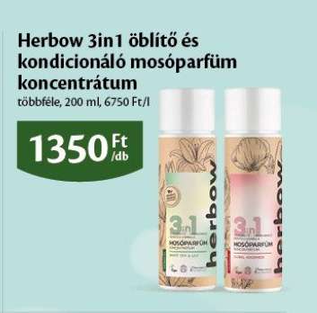 Herbow 3in1 öblítő és kondicionáló mosóparfüm-koncentrátum