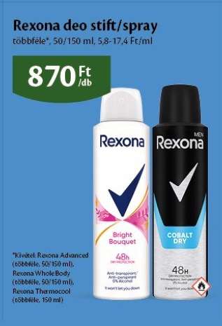 Rexona deo stift/spray