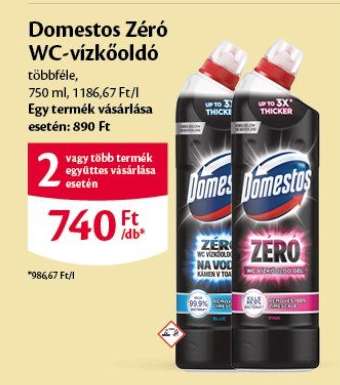 Domestos Zéró WC vízkőoldó