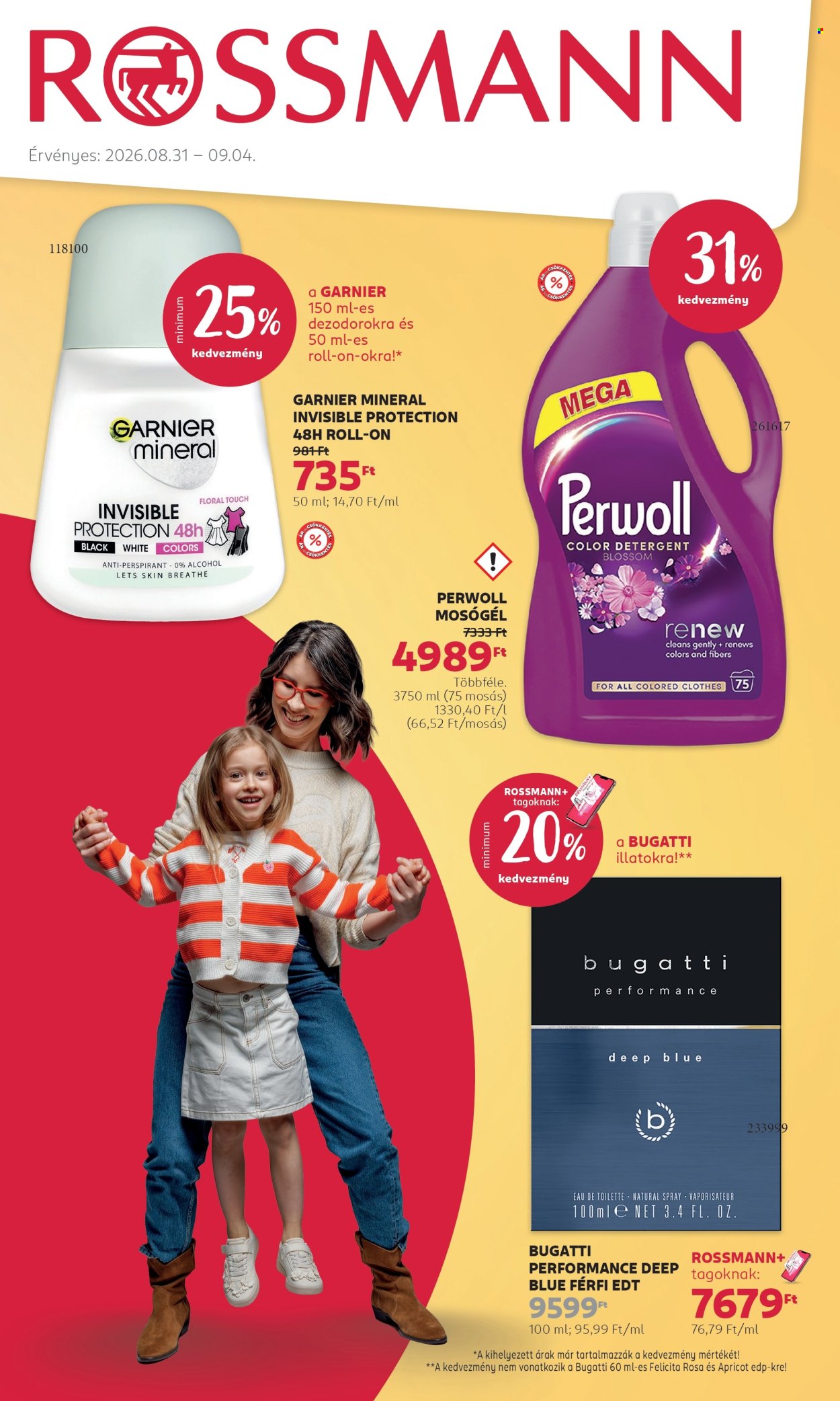 Rossmann akciós újságok - 2026.08.31 - 2026.09.04. Oldal 1