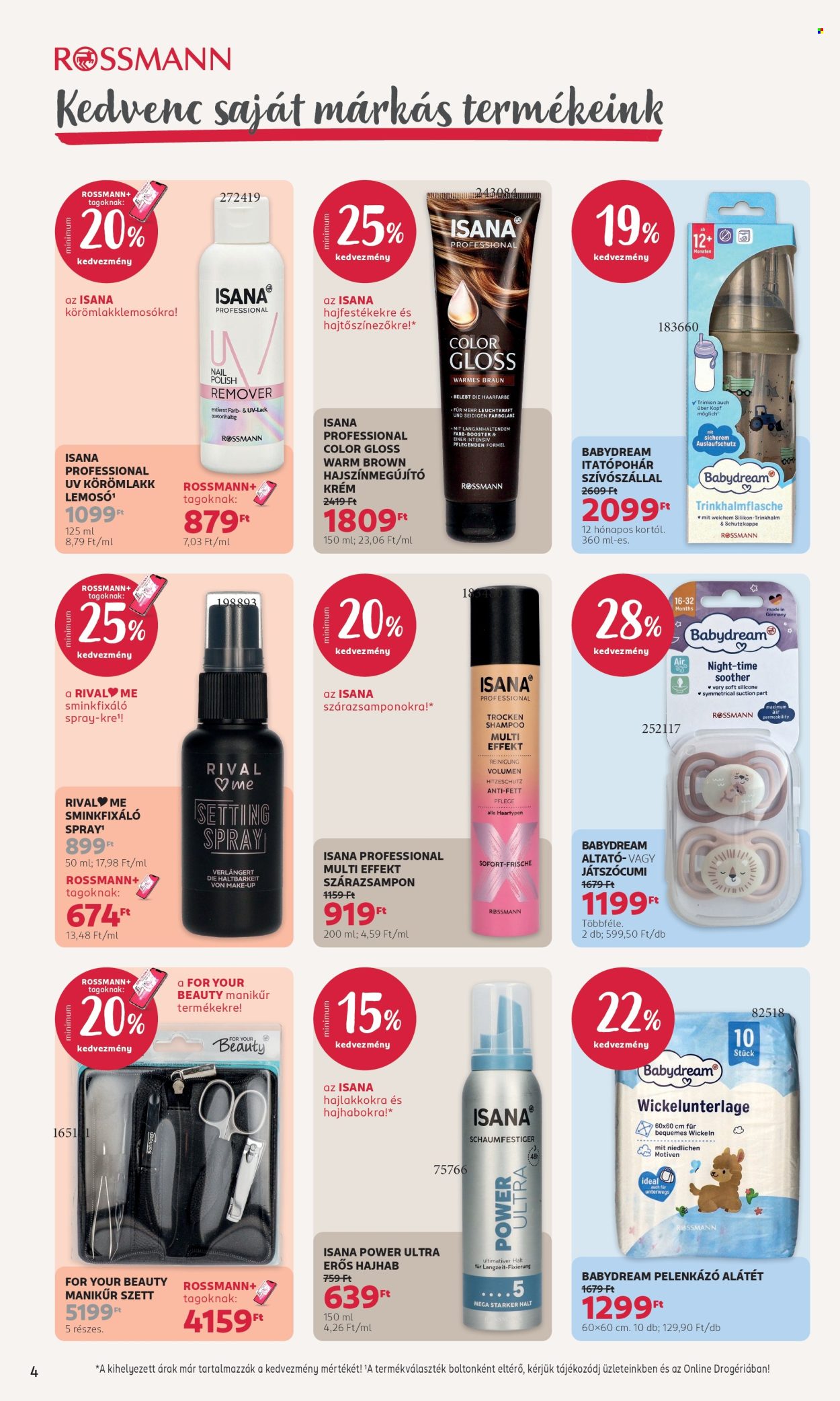 Rossmann akciós újságok - 2026.08.31 - 2026.09.04. Oldal 4