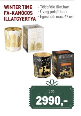WINTER TIME FA-KANÓCOS ILLATGYERTYA