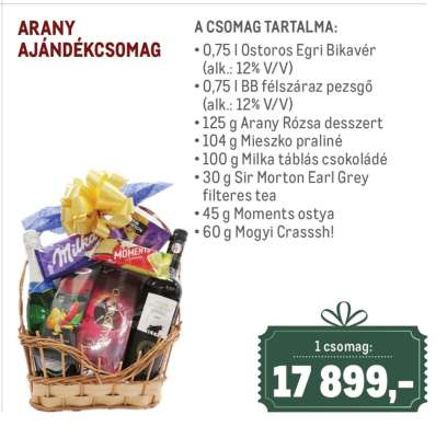 ARANY AJÁNDÉKCSOMAG