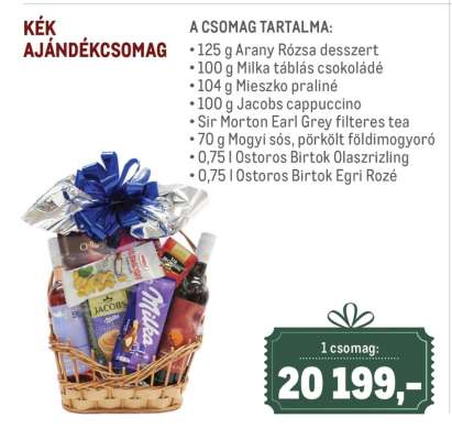 Kék ajándékcsomag