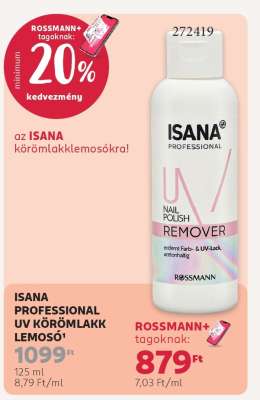 ISANA PROFESSIONAL UV KÖRÖMLAKK LEMOSÓ
