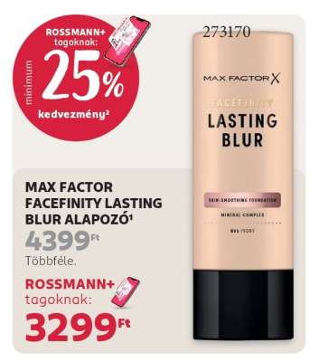 MAX FACTOR FACEFINITY LASTING BLUR ALAPOZÓ