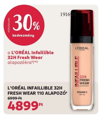 L'ORÉAL INFAILLIBLE 32H FRESH WEAR 110 ALAPOZÓ