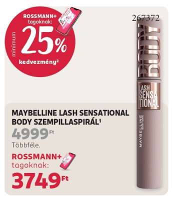 MAYBELLINE LASH SENSATIONAL BODY SZEMPILLASPIRÁL