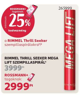 RIMMEL THRILL SEEKER MEGA LIFT SZEMPILLASPIRÁL