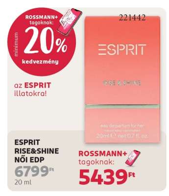 ESPRIT RISE&SHINE NŐI EDP