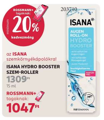 ISANA HYDRO BOOSTER SZEM-ROLLER