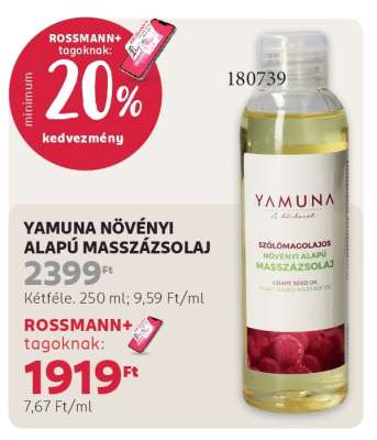 Yamuna Növényi Alapú Masszázsolaj