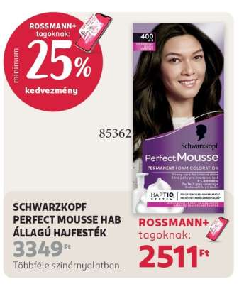 SCHWARZKOPF PERFECT MOUSSE HAB ÁLLAGÚ HAJFESTÉK