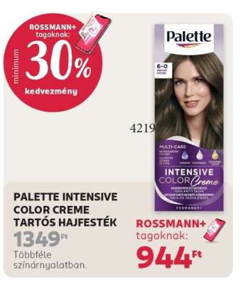 PALETTE INTENSIVE COLOR CREME TARTÓS HAJFESTÉK