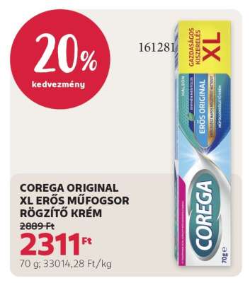 COREGA ORIGINAL XL ERŐS MŰFOGSOR RÖGZÍTŐ KRÉM