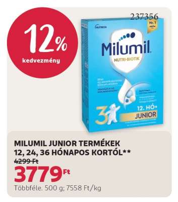 Milumil Junior termékek