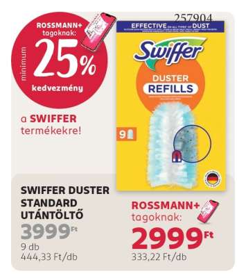 SWIFFER DUSTER STANDARD UTÁNTÖLTŐ