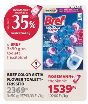 BREF COLOR AKTIV FLOWER TOALETT-FRISSÍTŐ
