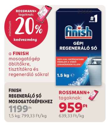 FINISH REGENERÁLÓ SÓ MOSOGATÓGÉPEKHEZ
