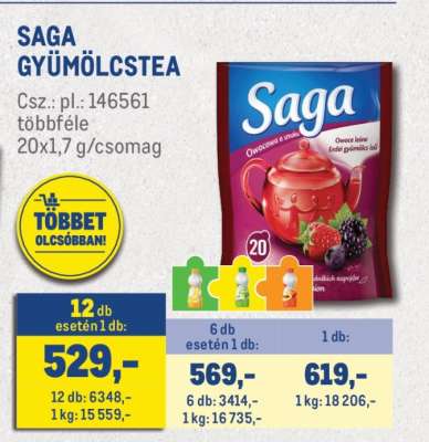 SAGA GYÜMÖLCSTEA