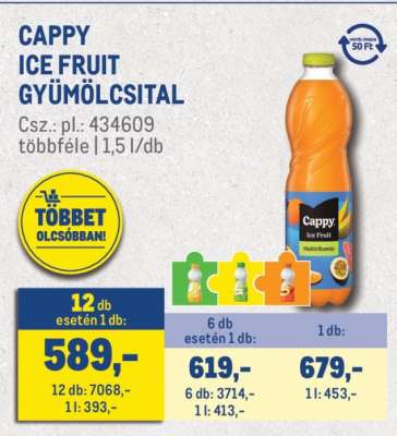 Cappy Ice Fruit gyümölcsital