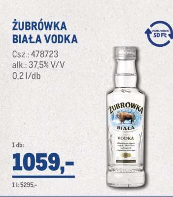 ZUBROWKA Biala vodka*
