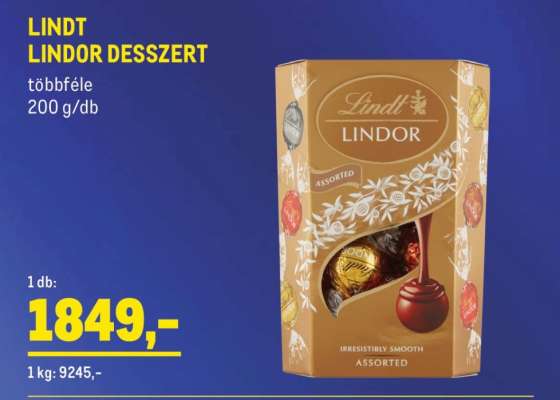 Lindt Lindor desszert