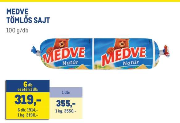 MEDVE TÖMLŐS SAJT