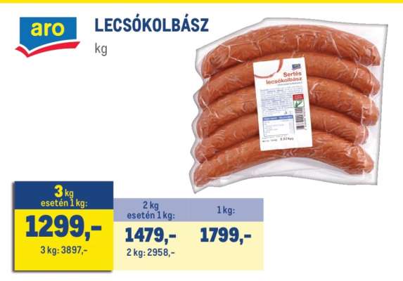 aro LECSÓKOLBÁSZ