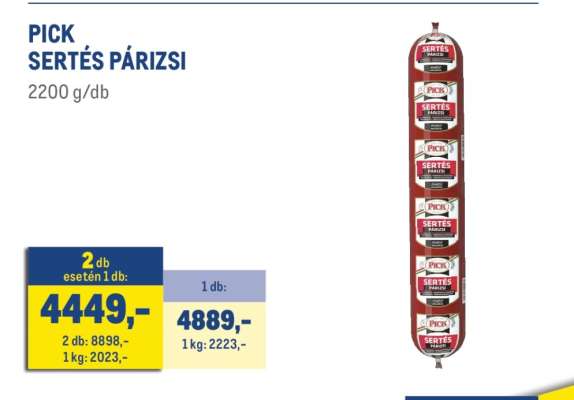 PICK Sertés Párizsi