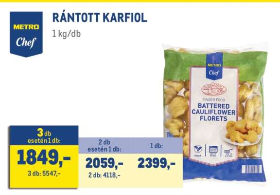 METRO Chef RÁNTOTT KARFIOL