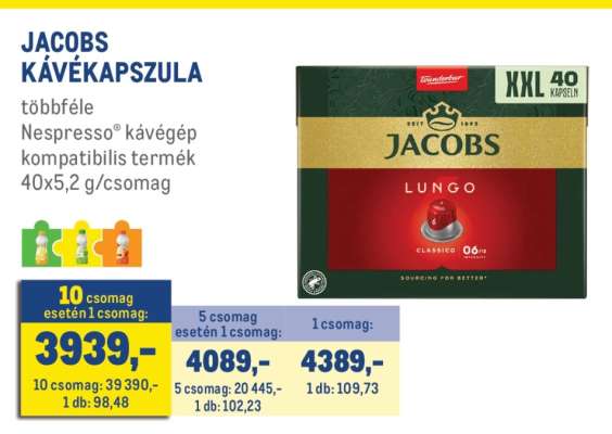 Jacobs kávékapszula