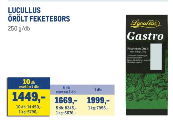 Lucullus Őrölt Feketebors