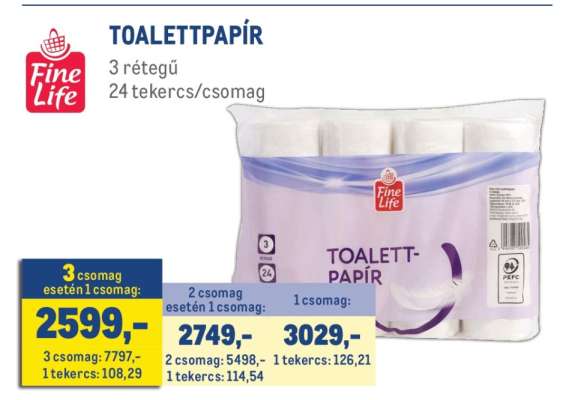 Fine Life TOALETTPAPÍR